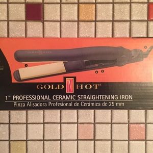 Gold N Hot Ceramic Flat Iron 1”